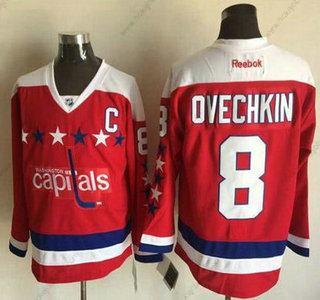 Muž Washington Capitals #8 Alex Ovechkin Červené Alternativní Reebok Hokejový Dres