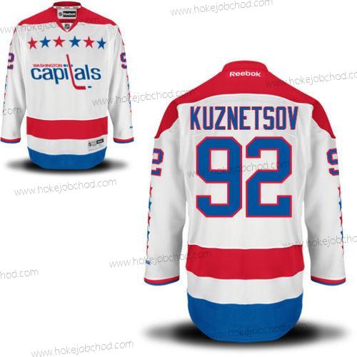 Muž Washington Capitals #92 Evgeny Kuznetsov Bílý Náhradní Reebok Premier Dres