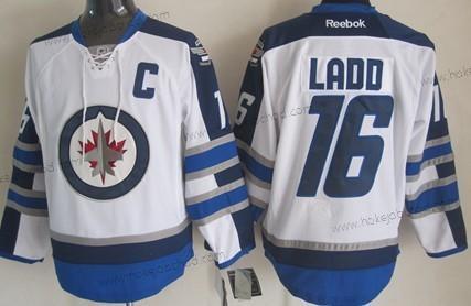 Muž Winnipeg Jets #16 Andrew Ladd Bílý Dres