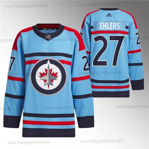 Muž Winnipeg Jets #27 Nikolaj Ehlers Modrý Výročí Primegreen Sešitý Dres