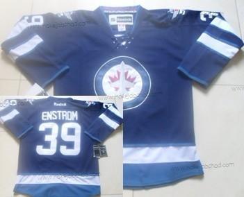 Muž Winnipeg Jets #39 Tobias Enstrom Námořnictvo Modrý Dres