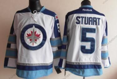 Muž Winnipeg Jets #5 Mark Stuart Bílý Dres