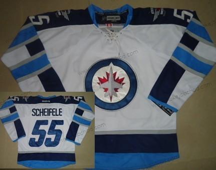 Muž Winnipeg Jets #55 Mark Scheifele Bílý Dres