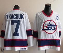 Muž Winnipeg Jets #7 Keith Tkachuk Bílý Retro CCM Dres