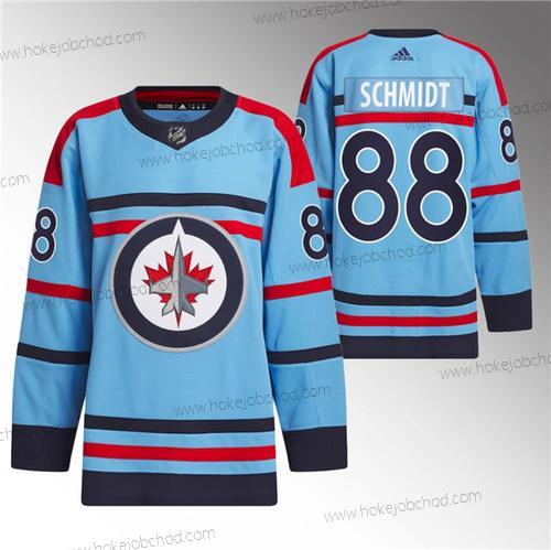 Muž Winnipeg Jets #88 Nate Schmidt Modrý Výročí Primegreen Sešitý Dres