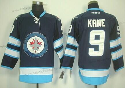 Muž Winnipeg Jets #9 Evander Kane Námořnictvo Modrý Dres