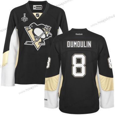 Muž WoPittsburgh Penguins #8 Brian Dumoulin Černá Tým Color 2017 Stanley Cup NHL Finals Patch Dres