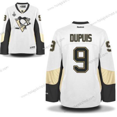 Muž WoPittsburgh Penguins #9 Pascal Dupuis Bílý Road 2017 Stanley Cup NHL Finals Patch Dres