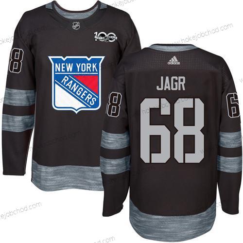 Muž York New York Rangers #68 Jaromir Jagr Černá 1917-2017 100th Výročí Sešitý NHL Dres