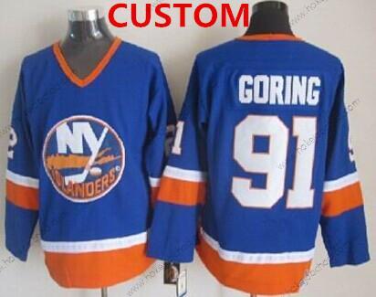 New York Islanders Přizpůsobené Modrý Retro CCM Dres