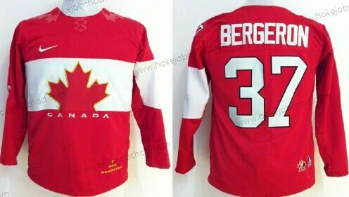 Nike Dětské 2014 Olympics Kanada #37 Patrice Bergeron Červené Dres