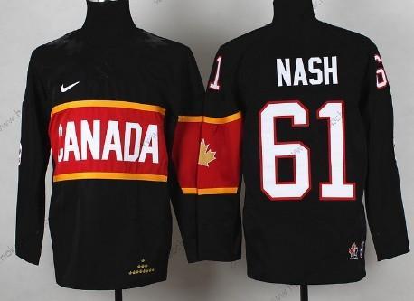 Nike Dětské 2014 Olympics Kanada #61 Rick Nash Černá Dres