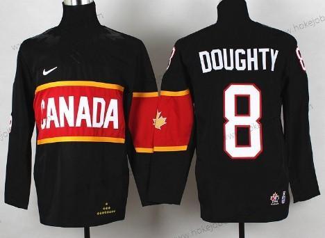 Nike Dětské 2014 Olympics Kanada #8 Drew Doughty Černá Dres