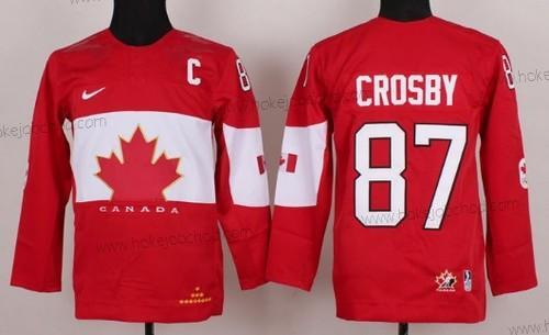 Nike Dětské 2014 Olympics Kanada #87 Sidney Crosby Červené Dres