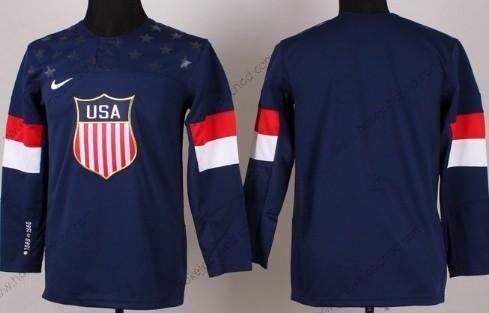 Nike Dětské 2014 Olympics USA Prázdný Námořnictvo Modrý Dres