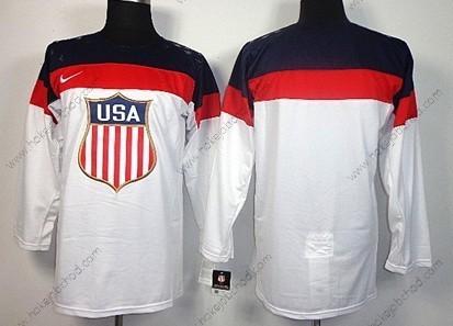 Nike Dětské Přizpůsobené 2014 Olympics USA Bílý Dres