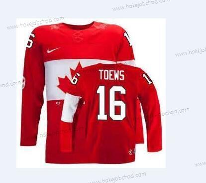 Nike Mládež 2014 Olympics Kanada #16 Jonathan Toews Červené Dres