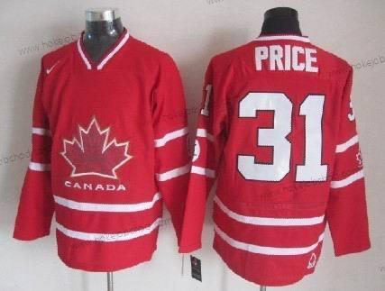 Nike Muž 2010 Olympics Kanada #31 Carey Price Červené Dres