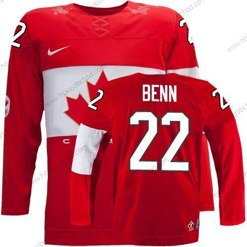 Nike Muž 2014 Olympics Kanada #22 Jamie Benn Červené Dres