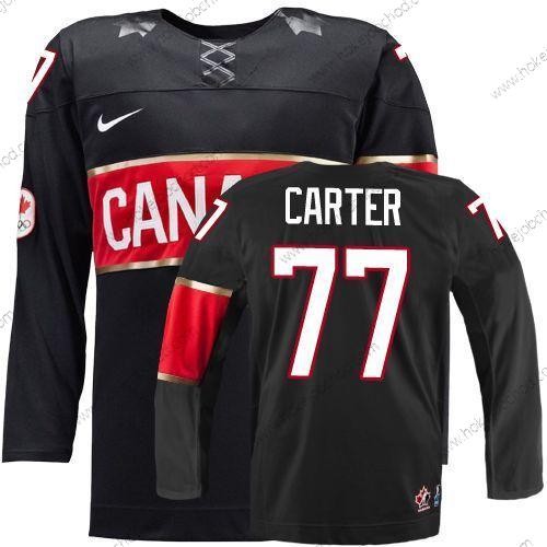 Nike Muž 2014 Olympics Kanada #77 Jeff Carter Černá Dres