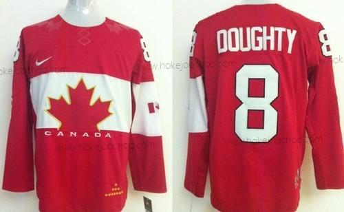 Nike Muž 2014 Olympics Kanada #8 Drew Doughty Červené Dres