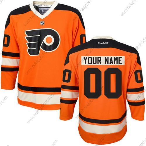 Philadelphia Flyers Přizpůsobené Oranžová Náhradní Sešitý NHL Reebok Hokejový Dres