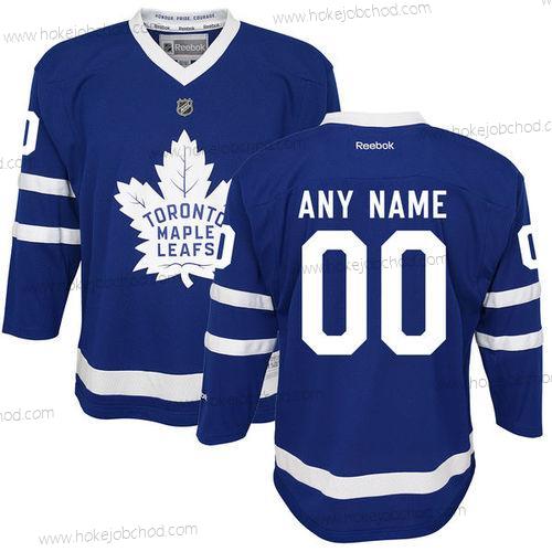 Toronto Maple Leafs Přizpůsobené Royal Modrý Domácí Sešitý NHL 2016-17 Reebok Hokejový Dres