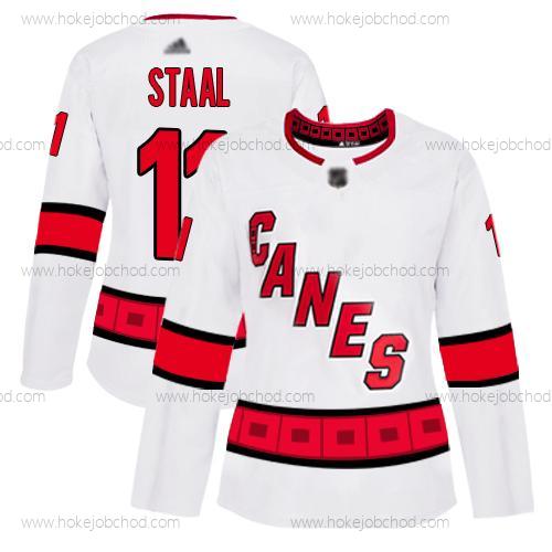 Žena Carolina Hurricanes #11 Jordan Staal Bílý Road Autentické Sešitý Hokejový Dres