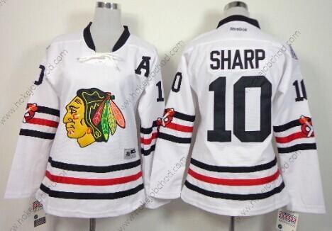 Žena Chicago Blackhawks #10 Patrick Sharp 2015 Zimní Klasický Bílý Dres