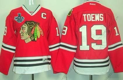 Žena Chicago Blackhawks #19 Jonathan Toews 2015 Stanley Cup Červené Dres