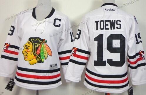 Žena Chicago Blackhawks #19 Jonathan Toews 2015 Zimní Klasický Bílý Dres