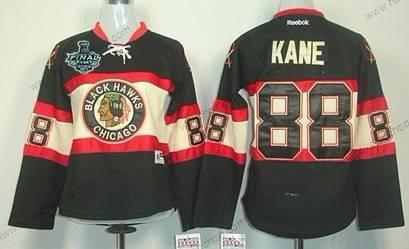 Žena Chicago Blackhawks #88 Patrick Kane 2015 Stanley Cup Černá Alternativní Dres