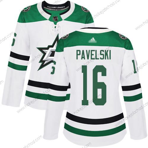 Žena Dallas Stars #16 Joe Pavelski Bílý Road Autentické Sešitý Hokejový Dres