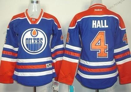 Žena Edmonton Oilers #4 Taylor Hall Royal Modrý Dres