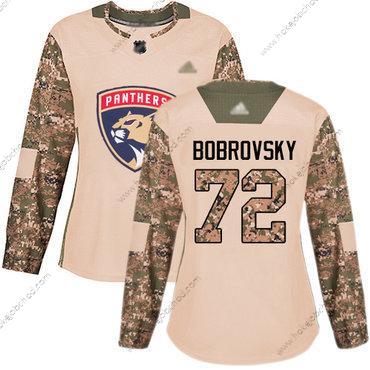 Žena Florida Panthers #72 Sergei Bobrovsky Camo Autentické 2017 Veterans Day Sešitý Hokejový Dres