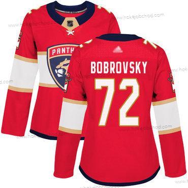 Žena Florida Panthers #72 Sergei Bobrovsky Červené Domácí Autentické Sešitý Hokejový Dres