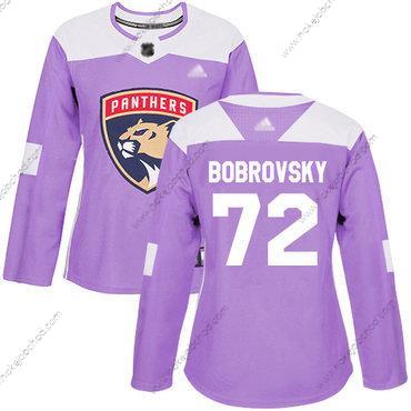 Žena Florida Panthers #72 Sergei Bobrovsky Nachový Autentické Bojuje proti rakovině Sešitý Hokejový Dres