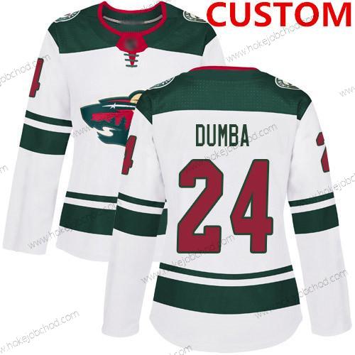 Žena Minnesota Wild Přizpůsobené Bílý Road Autentické Sešitý Hokejový Dres