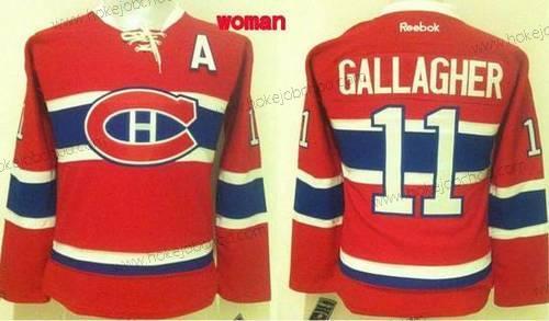 Žena Montreal Canadiens #11 Brendan Gallagher Reebok Červené 2015-16 Domácí Premier Dres