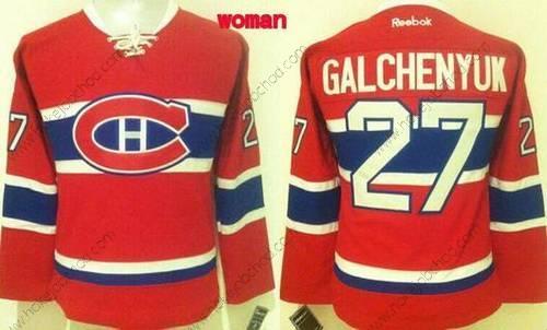 Žena Montreal Canadiens #27 Alex Galchenyuk Reebok Červené 2015-16 Domácí Premier Dres