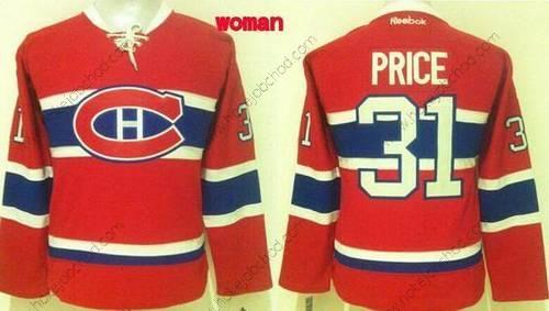 Žena Montreal Canadiens #31 Carey Price Reebok Červené 2015-16 Domácí Premier Dres