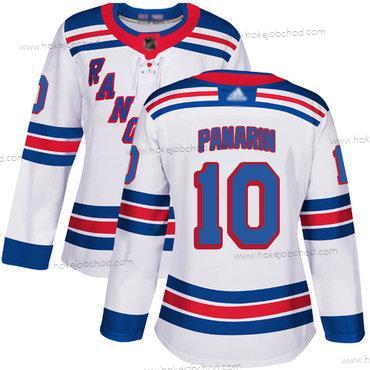 Žena New York Rangers #10 Artemi Panarin Bílý Road Autentické Sešitý Hokejový Dres