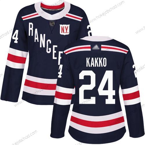 Žena New York Rangers #24 Kaapo Kakko Námořnictvo Modrý Autentické 2018 Zimní Klasický Sešitý Hokejový Dres