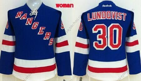 Žena New York Rangers #30 Henrik Lundqvist Modrý Dres