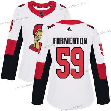 Žena Ottawa Senators Alex #59 Formenton Autentické Bílý Venkovní NHL Dres