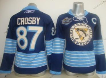 Žena Pittsburgh Penguins #87 Crosby Námořnictvo Modrý Alternativní Dres