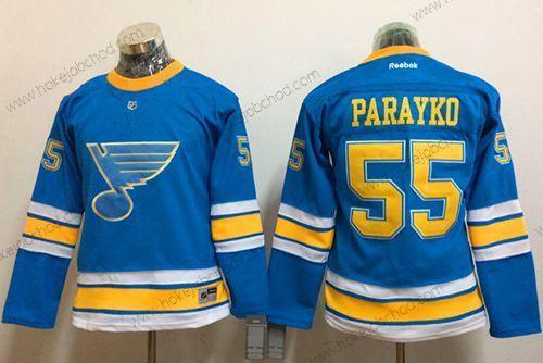 Žena St. Louis Blues #55 Colton Parayko Modrý 2017 Zimní Klasický Sešitý NHL Dres