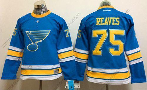 Žena St. Louis Blues #75 Ryan Reaves Modrý 2017 Zimní Klasický Sešitý NHL Dres