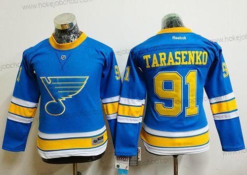 Žena St. Louis Blues #91 Vladimir Tarasenko Modrý 2017 Zimní Klasický Sešitý NHL Dres