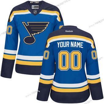 Žena St. Louis Blues Přizpůsobené Modrý Premier Reebok NHL Dres